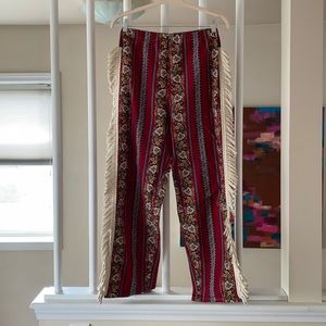 One of a kind vintage fringe pants size m